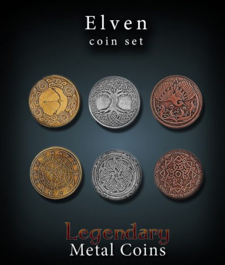 Legendary Metal Coins: Elven Set