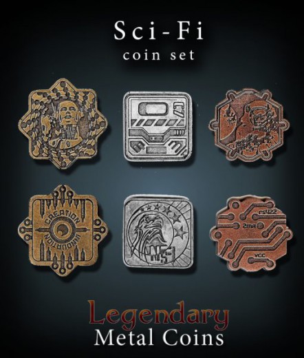 Legendary Metall Münzen Set Sci-Fi