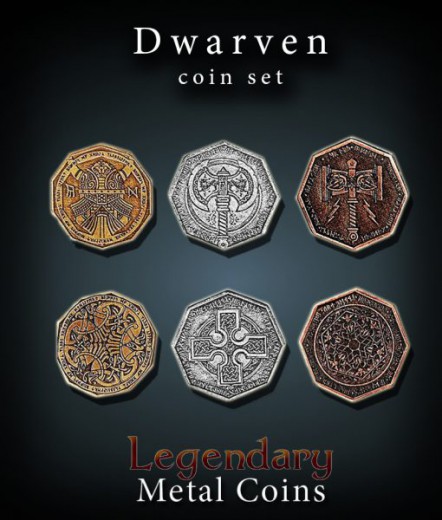 Legendary Metal Coins: Dwarves Set