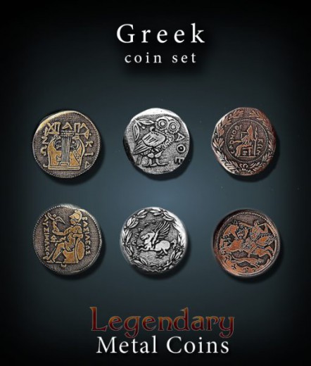 Legendary Metall Münzen Set Griechenland