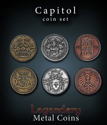 Legendary Metall Münzen Set Capitol