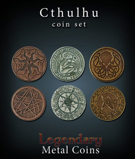 Legendary Metall Münzen Set Cthulhu