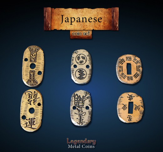 Legendary Metal Coins: Japanese Set