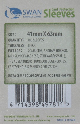 Kartenhüllen, 41mm x 63mm, 100 Hüllen, Premium