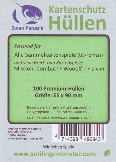 Kartenhüllen, 65mm x 90mm, 100 Hüllen, Premium