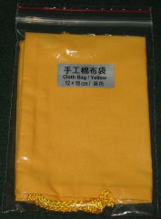 Cloth bag 12x18 cm yellow