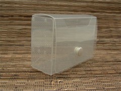 card box lateral, clear plastic