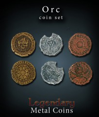 Legendary Metal Coins: Orc Set