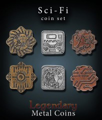 Legendary Metall Münzen Set Sci-Fi