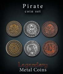 Legendary Metall Münzen Set Piraten