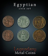 Legendary Metall Münzen Set Ägypten