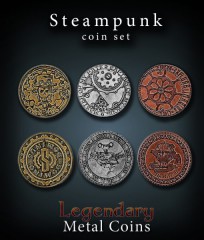 Legendary Metall Münzen Set Steampunk