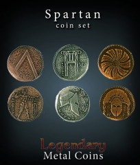 Legendary Metall Münzen Set Sparta