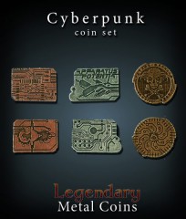 Legendary Metal Coins: Cyberpunk Set