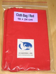 Cloth bag 18x24 cm red