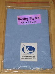 Cloth bag 18x24 cm skyblue