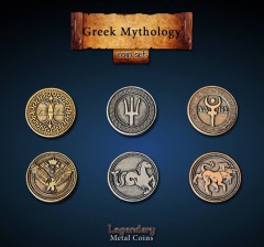 Legendary Metall Münzen Set Griechische Mythologie