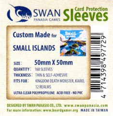 Swan card protection sleeves 50mm x 50mm, 160 pcs thin