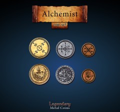 Legendary Metall Münzen Set Alchemist