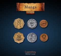 Legendary Metall Münzen Set Manga