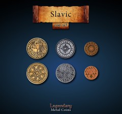 Legendary Metall Münzen Set Slawen