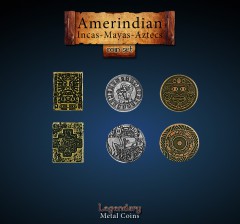 Legendary Metall Münzen Set Amerindian