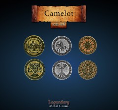 Legendary Metall Münzen Set Camelot