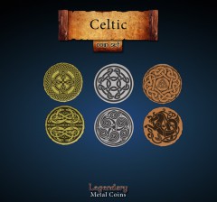 Legendary Metal Coins: Celtic Set