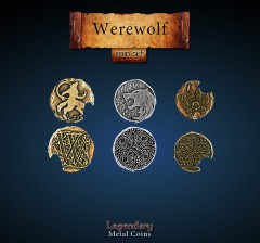 Legendary Metall Münzen Set Werwolf