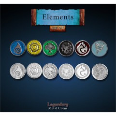 Legendary Metall Münzen Elemente Set