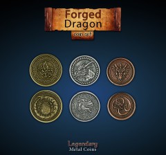 Legendary Metal Coin Set Dragon, Forged