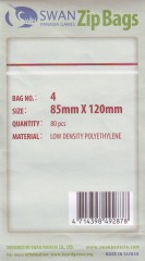 Zip lock bag 85x120 mm, 80 pieces