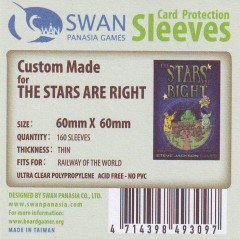 Swan card protection sleeves 60mm x 60mm, 160 pcs thin